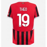 Fotbalové Dres AC Milan Theo Hernandez #19 Domácí 2024-25 Krátký Rukáv